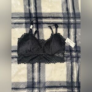 Lace Bralette in Dark Gray